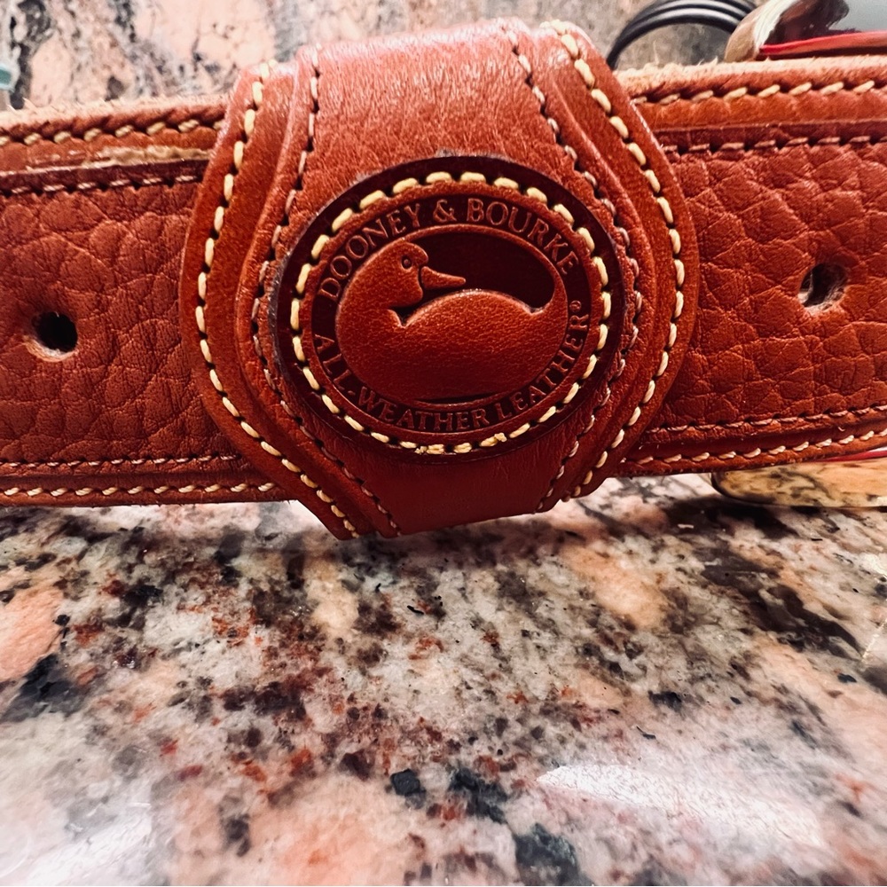 Vintage Dooney & Bourke All Weather Leather Belt, ❤️size Medium TAN